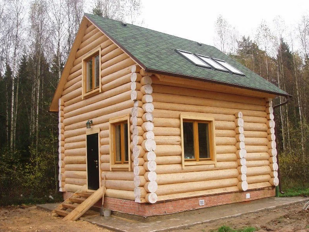 Сруб дома 4х5 из бревна