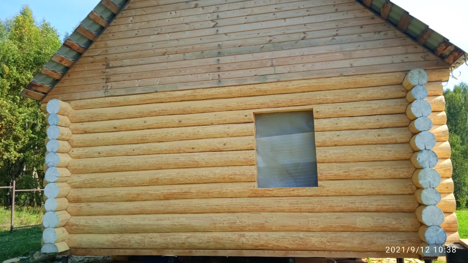 Сруб бани без мансарды Сруб бани без мансарды